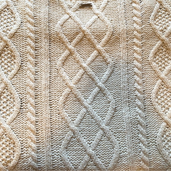 PRANA Delaney Cable Knit Fisherman Knit Long Line Sweater Coat S - Picture 8 of 12